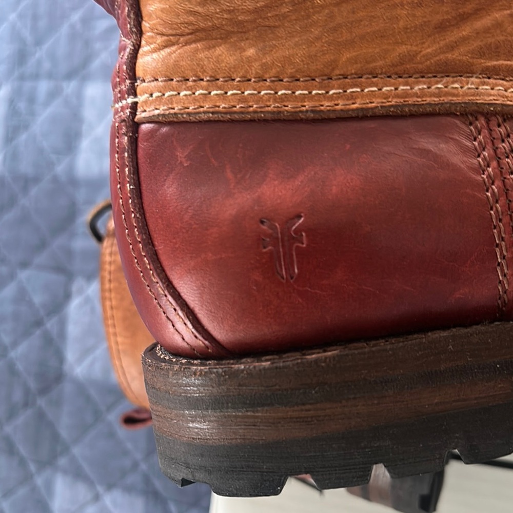 Frye Men's Brown Leather Shoes - Picture 5 of 7